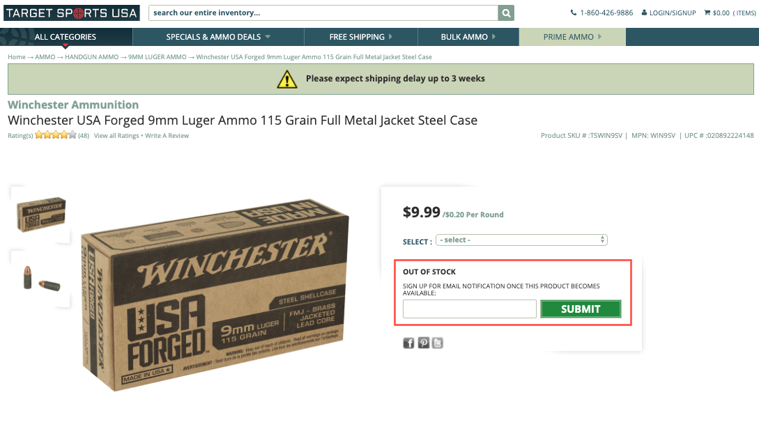 Fears Of Nationwide 9MM Ammo Shortage Sparks Panic Hoarding